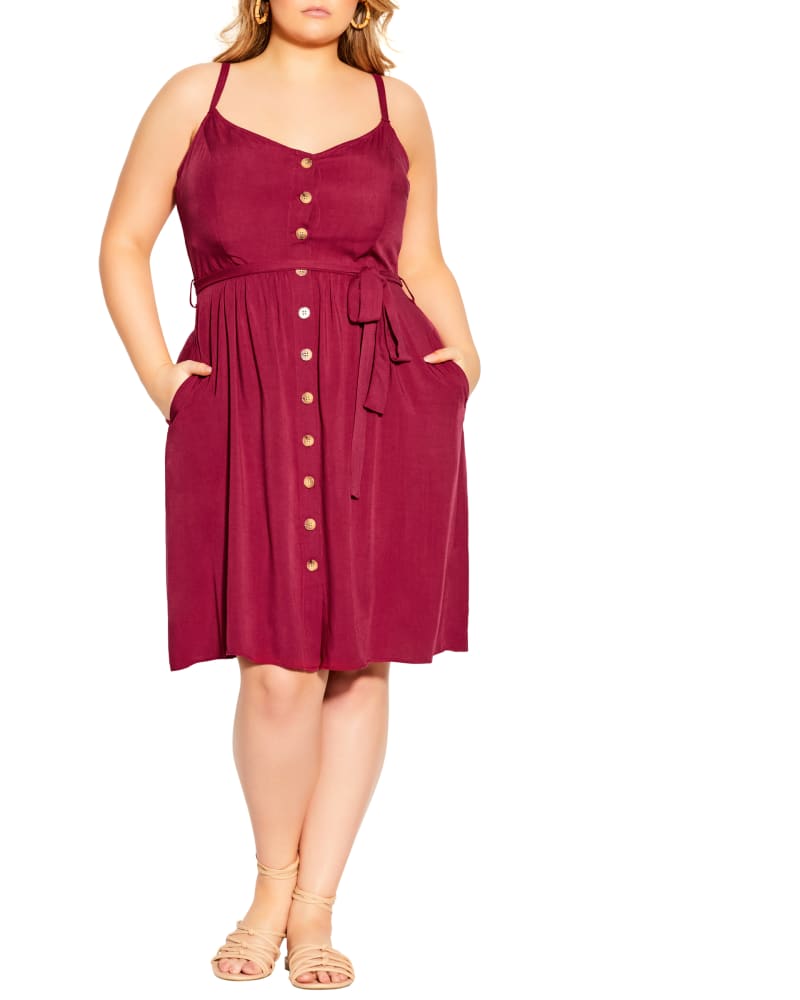 Plus size model wearing Samantha Date Day Dress by City Chic | Dia&Co | dia_product_style_image_id:200406